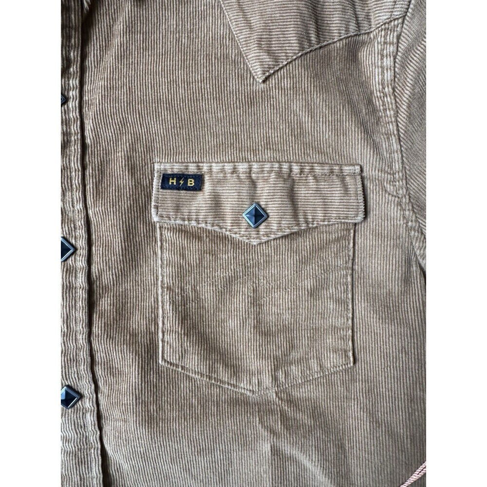 Howler Brothers Banning Corduroy Snap Shirt, Medium Duck Brown - Picture 3 of 9